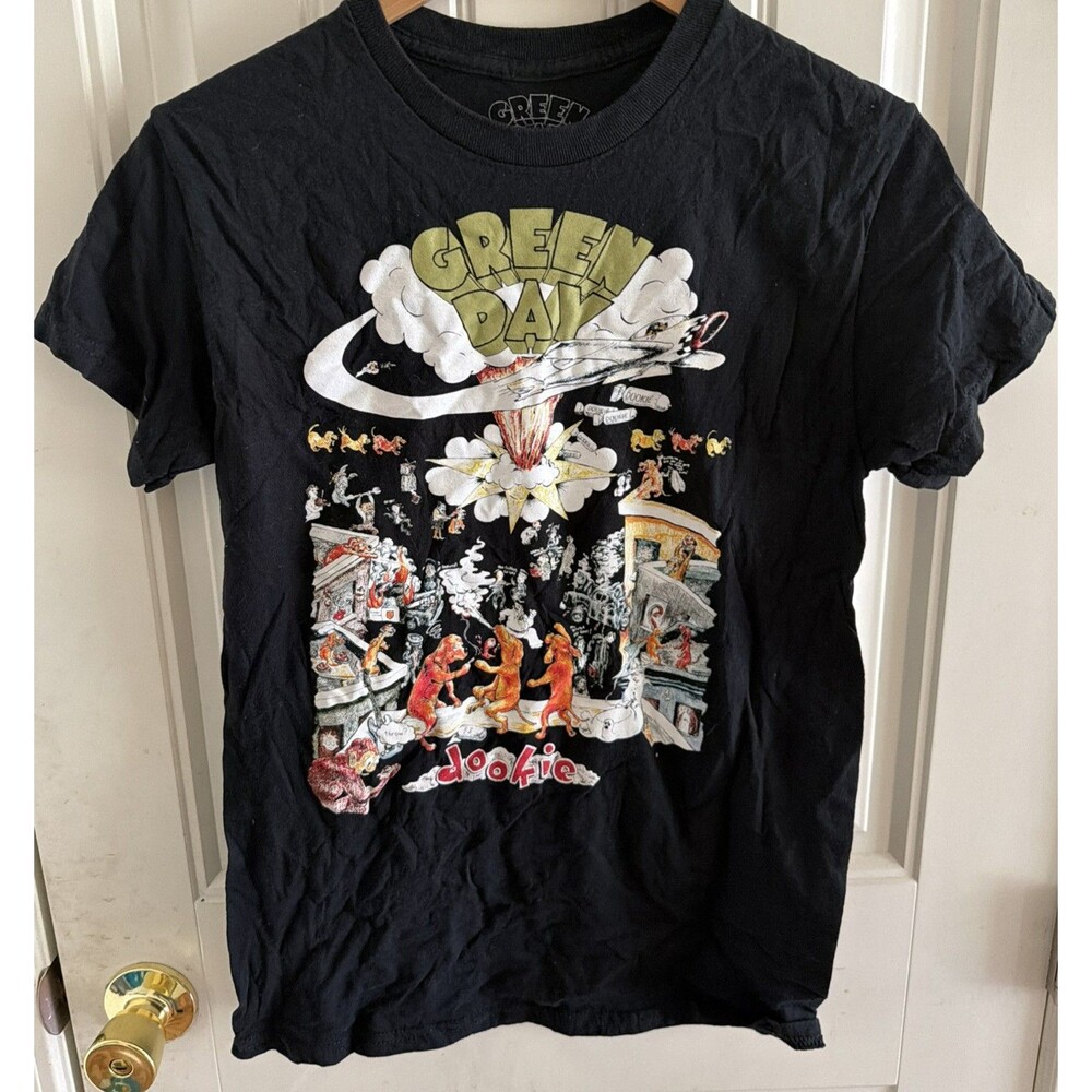 Green Day Band Dookie Album Tour Black T-Shirt Size Small